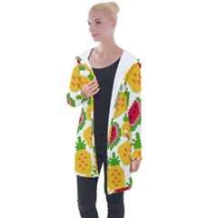 Watermelon Pattern Se Fruit Summer Longline Hooded Cardigan by Vaneshart
