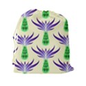 Thistles Purple Flora Flowering Drawstring Pouch (2XL) View2