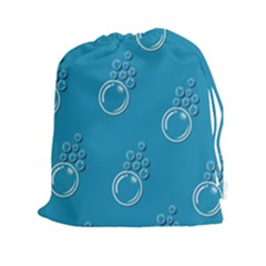 Bubble Group Pattern Abstract Drawstring Pouch (2xl) by Vaneshart