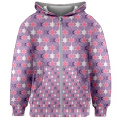 Abstract Pattern Geometry Gradient Kids  Zipper Hoodie Without Drawstring by Vaneshart