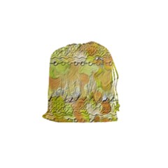 Texture Abstract Background Colors Drawstring Pouch (small) by Vaneshart