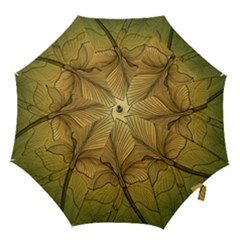 Leaves Design Pattern Nature Hook Handle Umbrellas (large) by Vaneshart