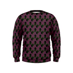 Black Rose Mauve Kids  Sweatshirt by snowwhitegirl