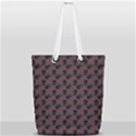 Black Rose Mauve Full Print Rope Handle Tote (Small) View1