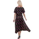 Black Rose Mauve Cross Front Sharkbite Hem Maxi Dress View2