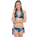Wonderful Unicorn Silhouette In The Night Tie It Up Bikini Set View1