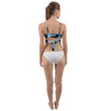 Wonderful Unicorn Silhouette In The Night Wrap Around Bikini Top View2
