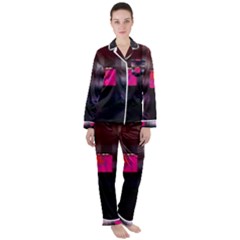 Aquarium By Traci K Satin Long Sleeve Pyjamas Set by tracikcollection