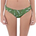 Pepe the Frog Face pattern Green Kekistan meme Reversible Hipster Bikini Bottoms View1