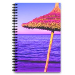 Pop Art Beach Umbrella  5 5  X 8 5  Notebook by essentialimage