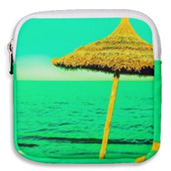 Pop Art Beach Umbrella  Mini Square Pouch by essentialimage