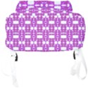 Pink  White  Abstract Pattern Full Print Backpack View4