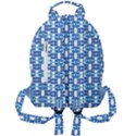 Blue White  Abstract Pattern Mini Full Print Backpack View2