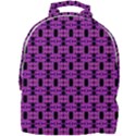 Pink Black Abstract Pattern Mini Full Print Backpack View1