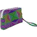 Bright  Circle Abstract Black Pink Green Yellow Wristlet Pouch Bag (Small) View2