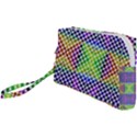Colorful Circle Abstract White Purple Green Blue Wristlet Pouch Bag (Small) View1