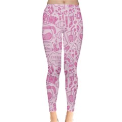 Coffee Pink Leggings  by Amoreluxe