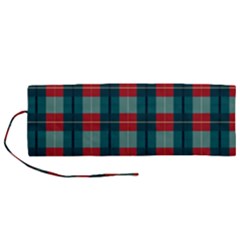 Pattern Texture Plaid Roll Up Canvas Pencil Holder (m) by Mariart
