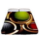 Sport Ball Tennis Golf Football Fitted Sheet (California King Size) View1