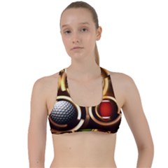 Sport Ball Tennis Golf Football Criss Cross Racerback Sports Bra by HermanTelo