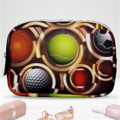 Sport Ball Tennis Golf Football Make Up Pouch (small) by HermanTelo