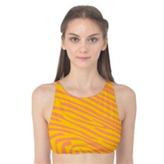 Pattern Texture Yellow Tank Bikini Top by HermanTelo
