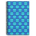 Pattern Graphic Background Image Blue 5.5  x 8.5  Notebook View1