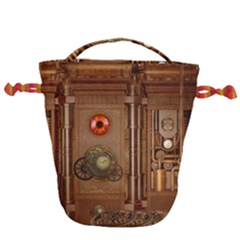 Steampunk Design Drawstring Bucket Bag by FantasyWorld7