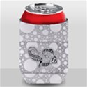 Elegant Mandala Elephant In Black And Wihte Can Holder View1