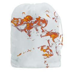 Can Walk On Fire, White Background Drawstring Pouch (3xl) by picsaspassion