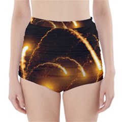 Flying Comets In The Cosmos High-waisted Bikini Bottoms by picsaspassion