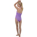 Pattern Texture Geometric Purple Go with the Flow One Piece Swimsuit View2