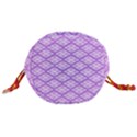 Pattern Texture Geometric Purple Drawstring Bucket Bag View3