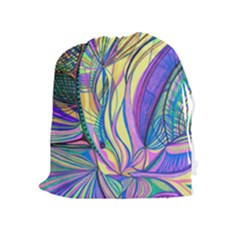 Happpy (4) Drawstring Pouch (xl) by nicholakarma