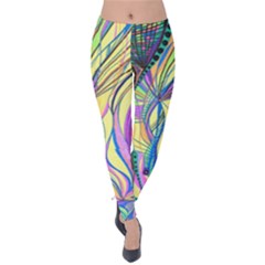 Happpy (4) Velvet Leggings by nicholakarma