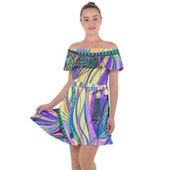 Happpy (4) Off Shoulder Velour Dress by nicholakarma