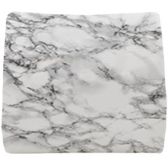 White Marble Texture Floor Background With Black Veins Texture Greek Marble Print Luxuous Real Marble Seat Cushion by genx