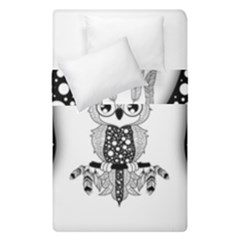 Cute Little Mandala Owl Duvet Cover Double Side (single Size) by FantasyWorld7