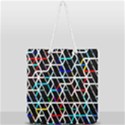 Abstrait Neon Full Print Rope Handle Tote (Large) View1