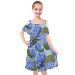Hydrangea  Kids  Cut Out Shoulders Chiffon Dress by Sobalvarro