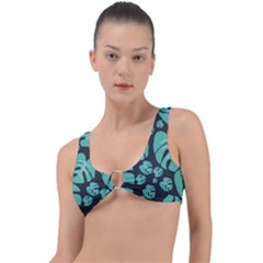 Leaves Ring Detail Bikini Top by Sobalvarro