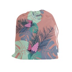 Leaves Drawstring Pouch (xl) by Sobalvarro