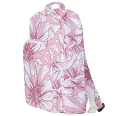 Pink Flowers Double Compartment Backpack by Sobalvarro