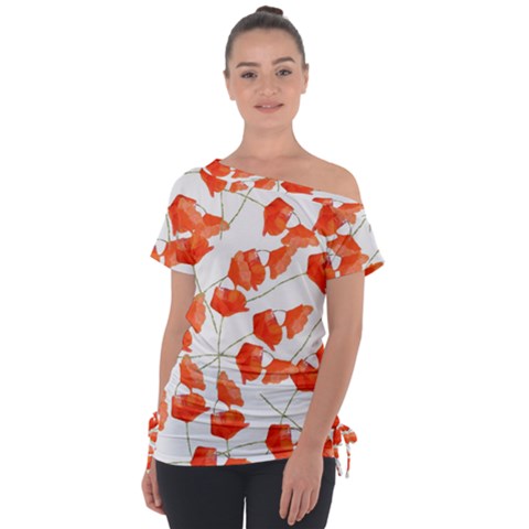 Coquelicottexture76 Tie-up Tee by kcreatif