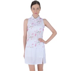 Pattern Orchidée Fleurs Women’s Sleeveless Polo by kcreatif