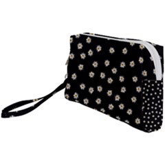 Pattern Marguerites Wristlet Pouch Bag (small) by kcreatif
