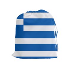 Greece Flag Greek Flag Drawstring Pouch (xl) by FlagGallery