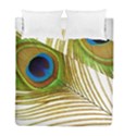 Peacock Feather Plumage Colorful Duvet Cover Double Side (Full/ Double Size) View1