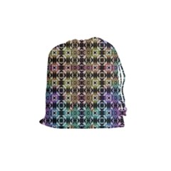 Abstrait Formes Colors Drawstring Pouch (medium) by kcreatif