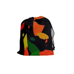 Pattern Formes Tropical Drawstring Pouch (medium) by kcreatif